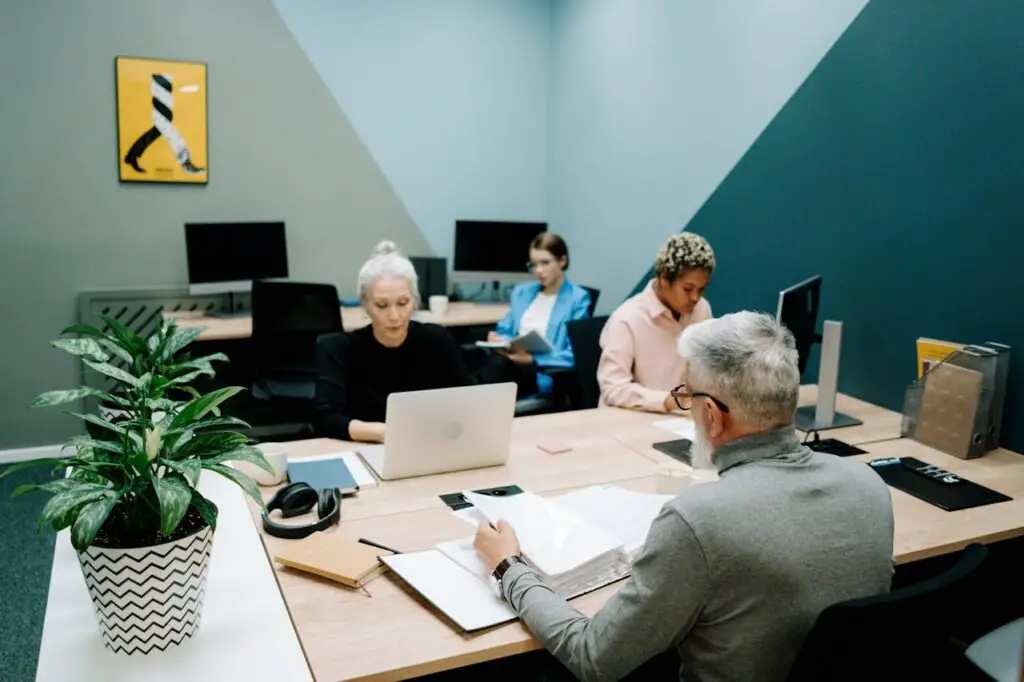 People Sitting at the Table